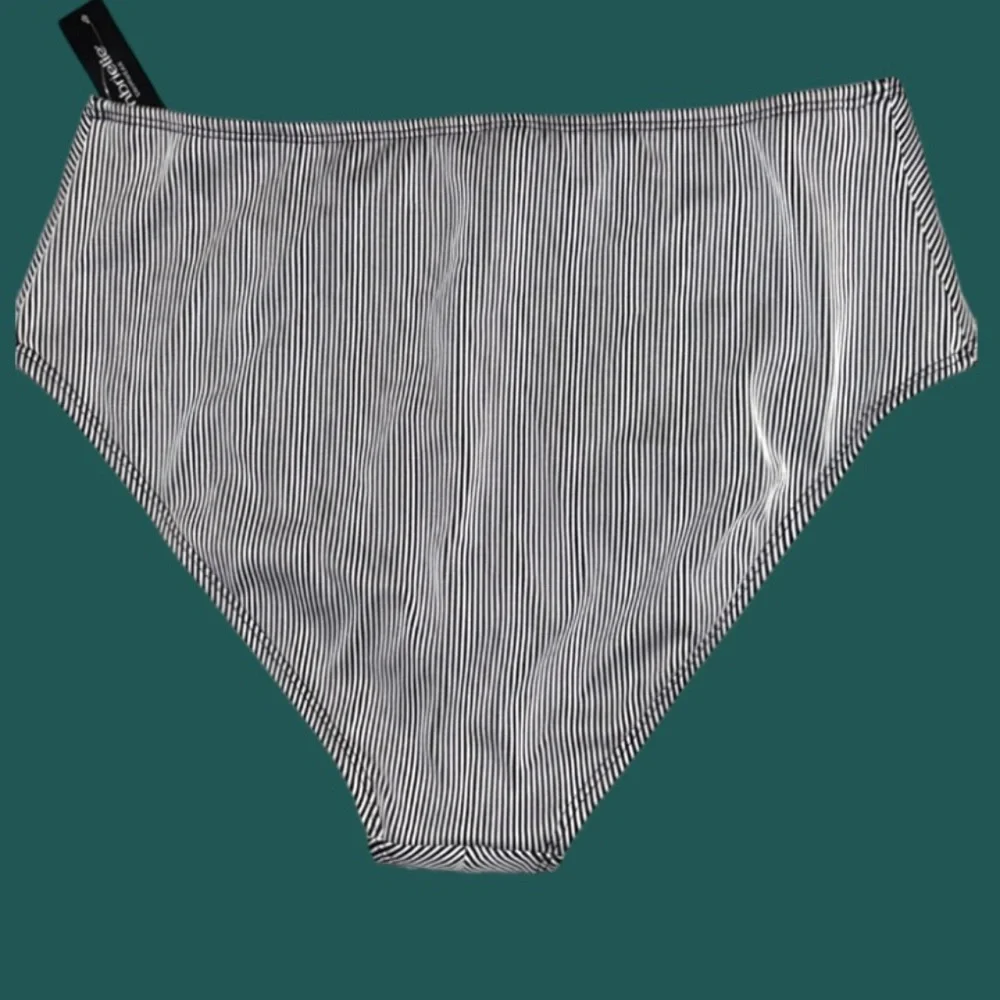 Size XL Ambrielle‎ Bikini Swim Bottoms Black and White